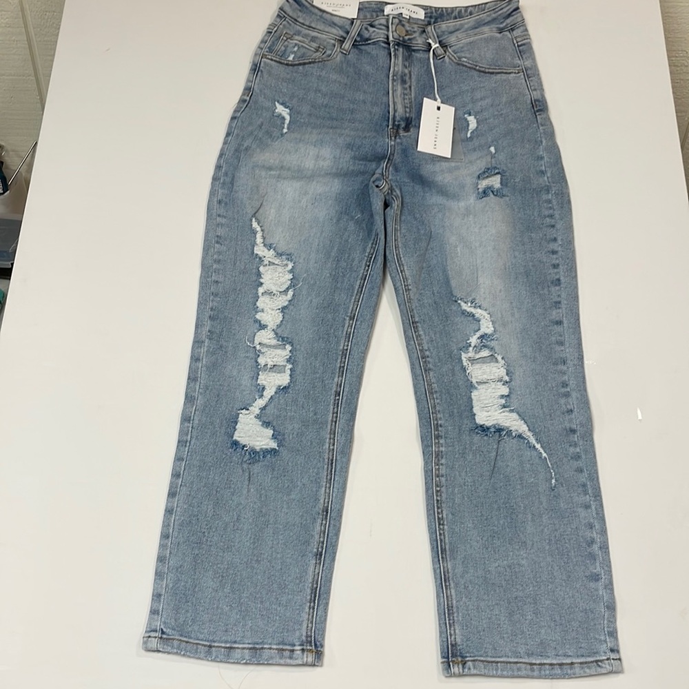 New Risen high waist girlfriend jeans size 11/30